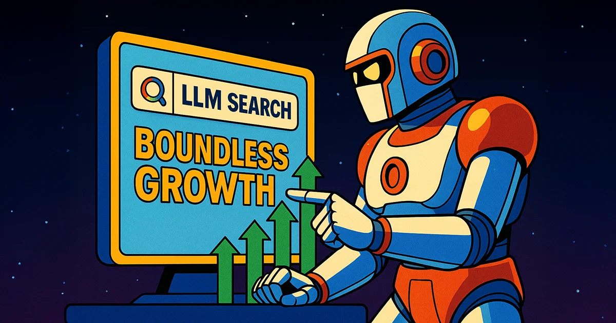 Ein Roboter benutzt LLM Search